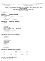 Dap an De thi chuyen Lam Son, Thanh Hoa 2011