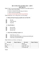 ĐỀ CƯƠNG ÔN TẬP K-S-Đ HK II