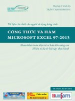 tài liệu cần thiết cho người sử dụng bảng tính công thức và hàm microsoft exel 1997 2003