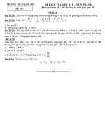 KIỂM TRA HỌC KÌ II TOÁN 8 - ĐỀ 3 - CÓ ĐÁP ÁN