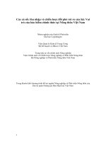 Các cú sốc thu nhập và chiến lược đối phó rủi ro của hộ vai trò của bảo hiểm chính thức tại nông thôn việt nam