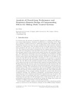 Analysis of Closed-Loop Performance and Frequency-Domain Design of Compensating Filters for Sliding Mode Control Systems