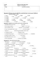 the second term test class 9