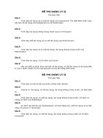 TỔNG HỢP ĐỀ THI DƯỢC LÝ II