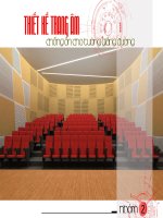 THIẾT KẾ TRANG ÂM CHỐNG ỒN CHO TƯỜNG GIẢNG ĐƯỜNG