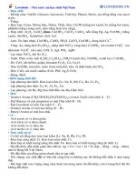 Lý thuyết hóa ôn thi THPT cần lưu ý