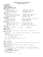 ĐỀ CƯƠNG ÔN TẬP TOÁN 6 KÌ II(HAY)