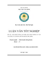 Giải pháp nâng cao hiệu quả hoạt động tư vấn tại công ty cổ phần chứng khoán MB (MBS)