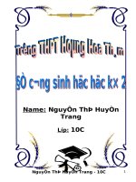 ĐỀ CƯƠNG ÔN TẬP SINH HỌC LỚP 10 HỌC KÌ 2 VIP