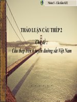 Thảo luận cầu thép f2  cầu giàn thép trên hệ thống 6 tuyến đường sắt việt nam