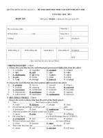 Đáp Án HSGAnh9.HB.2010-2011