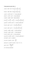 Một số bài tập lượng giác lớp 10