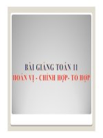 Bài giảng hoán vị   chỉnh hợp   tổ hợp