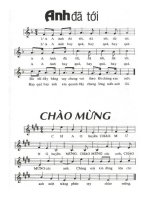 Bài hát chào mừng - bài hát có nốt nhạc