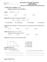 Đề thi HSG lớp 2 . Môn Toán- năm học 2010- 2011 (Đề chính thức)
