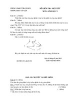 đề kiểm tra 1 tiết sinh 9