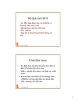 THIẾT KẾ HỆ THỐNG VI XỬ LÝ (Phần 7) - Nguyễn Hồng Quang