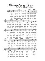 Bài ca bốn nghành - bài hát có nốt nhạc