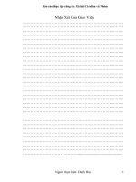 Báo cáo thực tập công tác Xã hội Cá nhân và Nhóm