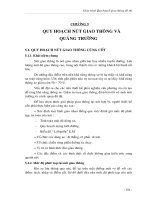 GIÁO TRÌNH QUY HOẠCH ĐÔ THỊ PHẦN 05: QUY HOẠCH NÚT GIAO THÔNG VÀ QUẢNG TRƯỜNG