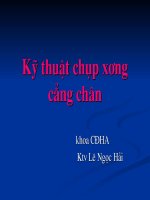 Kỹ thuật chụp cắt lớp vi tính xương cẳng chân