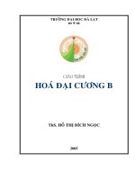 Giáo trình hóa đại cương b