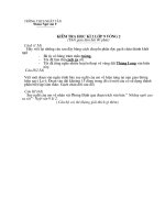 đề Kiểm tra vòng 2 cuối năm