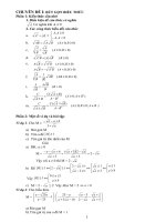 Một số đề tuyển sinh vào 10 có đáp án