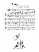 ba cây chụm lại-bài hát có nốt nhạc