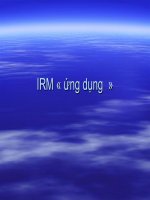 MRI ứng dụng cộng hưởng từ