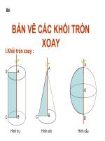 bản vẽ cảc khối tròn xoay