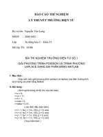 BÁO CÁO THÍ NGHIỆM LÝ THUYẾT TRƯỜNG ĐIỆN TỪ