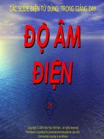 Bài giảng - Độ âm điện