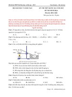 Đề thi thử THPT quốc gia môn hóa   2015   bộ giáo dục và đào tạo