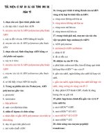 TRẮC NGHỆM CÓ ĐÁP ÁN CÁC QUÁ TRÌNH SINH HỌC PHÂN TỬ