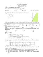 Đề thi học kì 2 môn toán 10