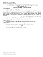 Đề KT Văn 9 HK II tự luận