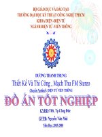 Slide Thiết Kế Và Thi Công , Mạch Thu FM Stereo