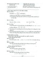 ĐỀ THI HKII KHỐI 12 - NĂM HỌC 2010 - 2011