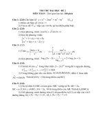 Đề thi thu ĐH số 2