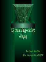 Bài giảng kỹ thuật chụp cắt lớp ổ bụng