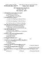 DE ON TAP HKI NAM HOC 2010-2011 MON DIA LI-LOP 5