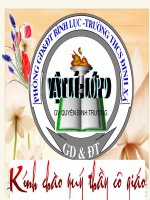 Tiết 65 Năng lượng và sự chuyển hóa năng lượng