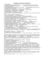 Đề kiểm tra học kì I khối 12