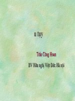 bài giảng cắt lớp u tụy bệnh viện hữu nghị việt đức HN