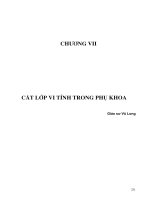 bài giảng cắt lớp vi tính trong phụ khoa