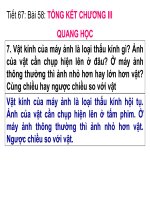 Ôn Tập Chương Quang Học 9