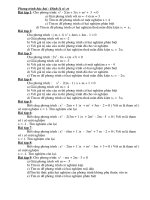 BÀI TẬP VÈ PT BẬC HAI
