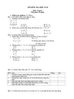 Đề kiểm tra học kì II môn Toán 9