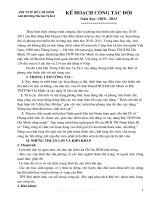 ke hoach hoat dong doi va phong trao thieu nhi nam 2010 - 2011